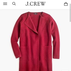 J Crew Juliette collarless sweater blazer